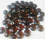 Crystal Amber Glass Gems
