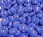 Opal Blue Irid Glass Gems