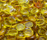 Crystal Yellow Glass Gems