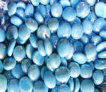 Opal Sky Blue Irid Glass Gems
