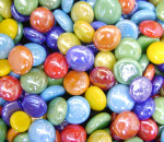 Mixed Opal Colors Glass Gems