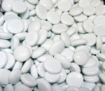 Opal White Glass Gems