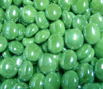 Opal Green Irid Glass Gems